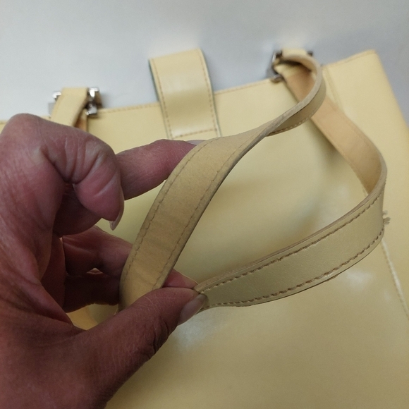 90s Mondani New York Citrus-coloured Tote Shoulder Bag - Picture 5 of 14